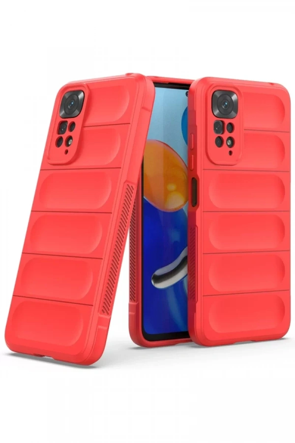 Xiaomi Redmi Note 11 Kılıf Optimum Silikon - Kırmızı