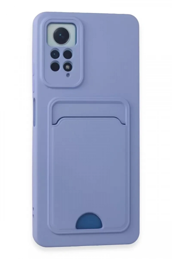 Xiaomi Redmi Note 11 Pro Kılıf Kelvin Kartvizitli Silikon - Lila