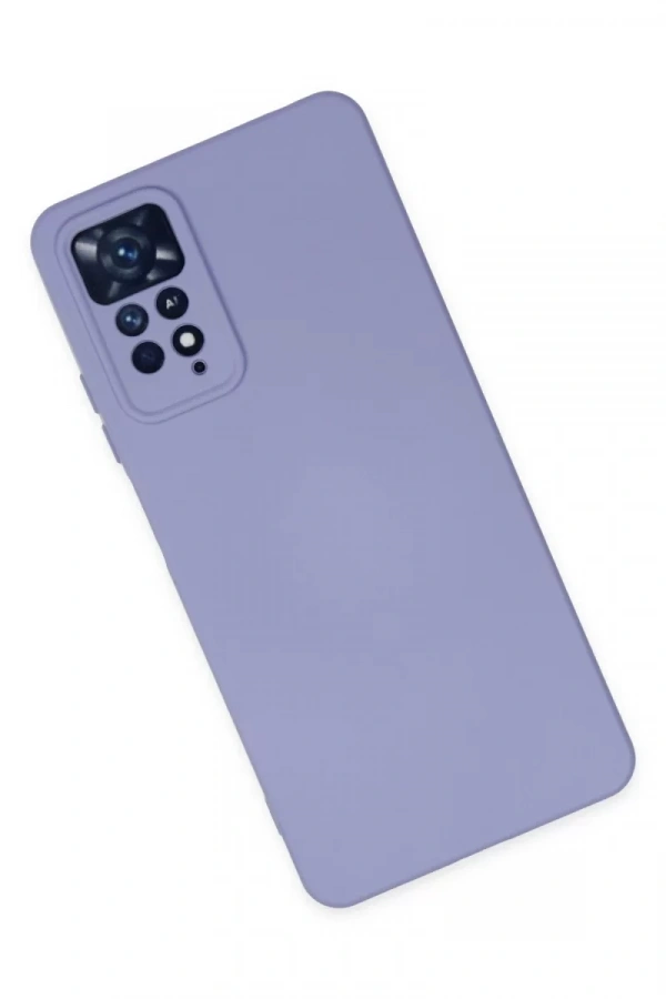 Xiaomi Redmi Note 11 Pro Kılıf Nano içi Kadife Silikon - Lila