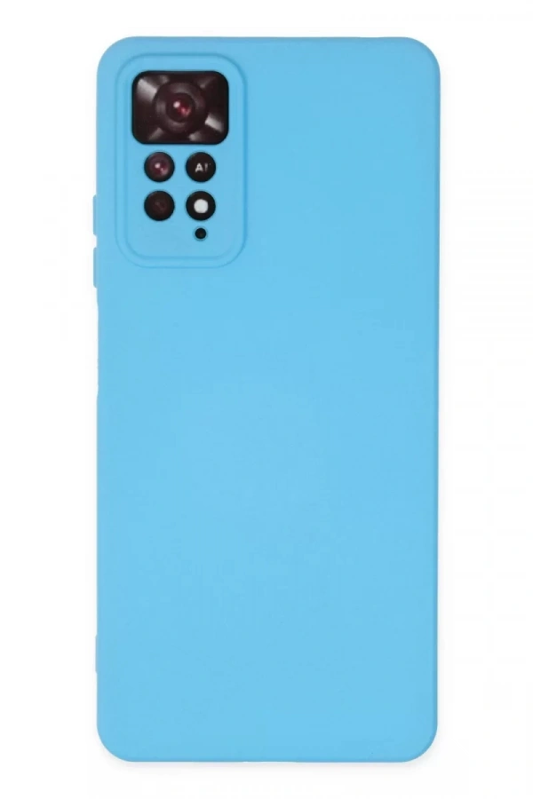 Xiaomi Redmi Note 11 Pro Kılıf Nano içi Kadife Silikon - Mavi