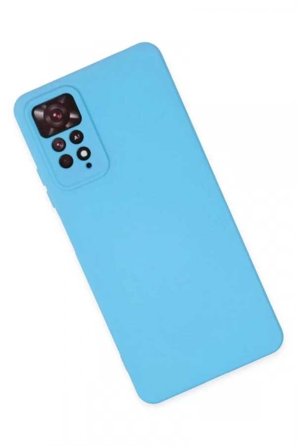 Xiaomi Redmi Note 11 Pro Kılıf Nano içi Kadife Silikon - Mavi