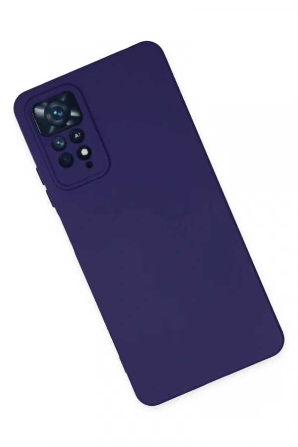 Xiaomi Redmi Note 11 Pro Kılıf Nano içi Kadife Silikon - Mor