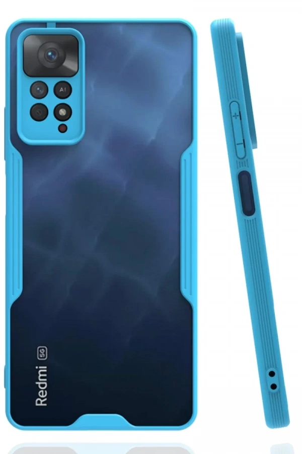 Xiaomi Redmi Note 11 Pro Kılıf Platin Silikon - Mavi