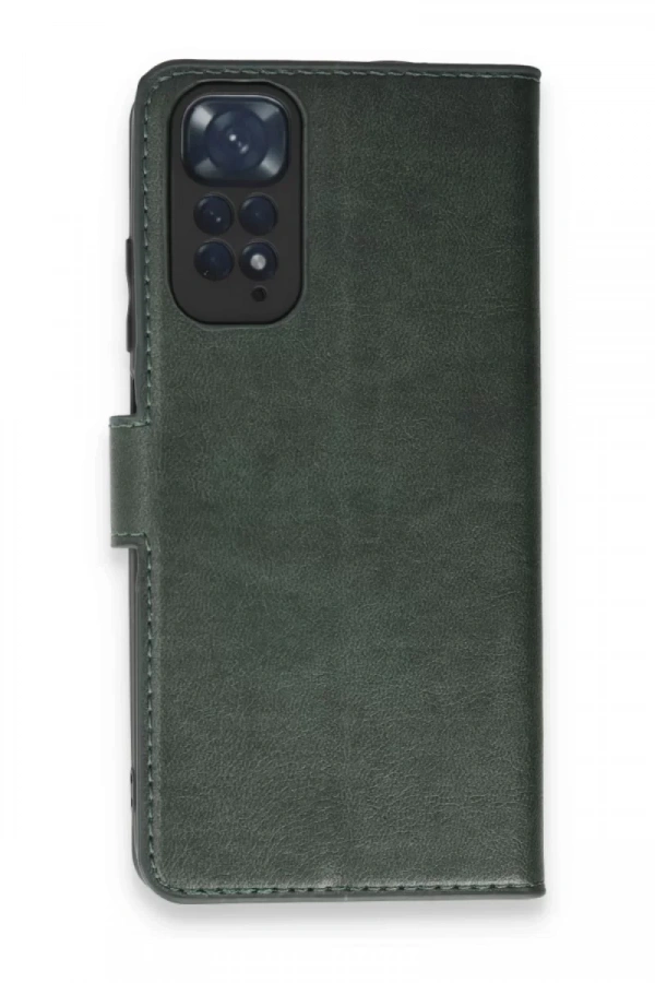 Xiaomi Redmi Note 11 Pro Kılıf Trend S Plus Kapaklı Kılıf - Yeşil