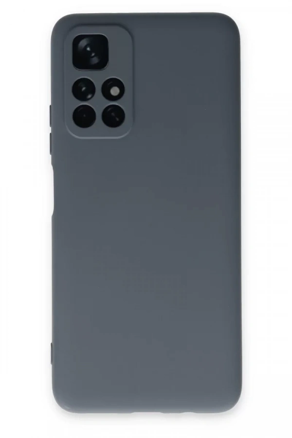 Xiaomi Redmi Note 11T Kılıf Nano içi Kadife Silikon - Gri