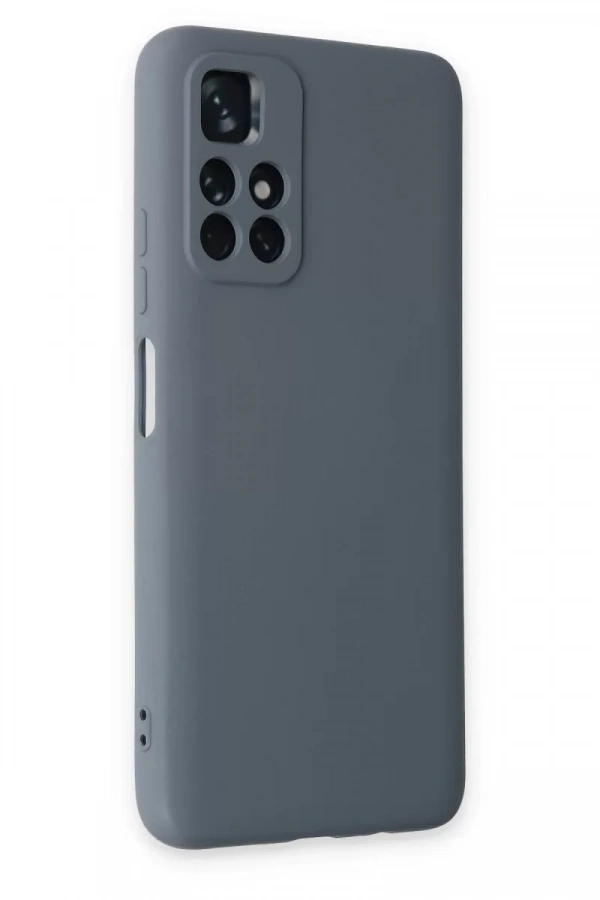 Xiaomi Redmi Note 11T Kılıf Nano içi Kadife Silikon - Gri