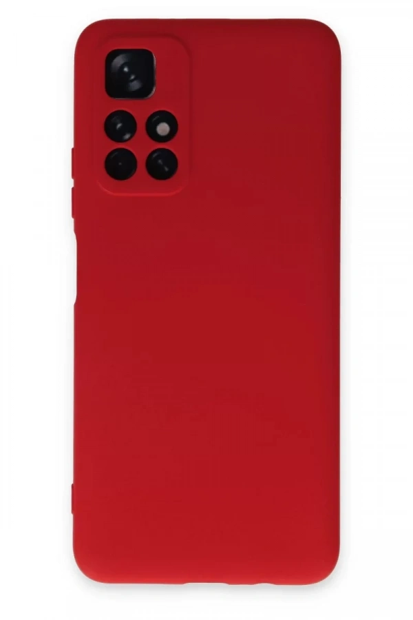 Xiaomi Redmi Note 11T Kılıf Nano içi Kadife Silikon - Kırmızı