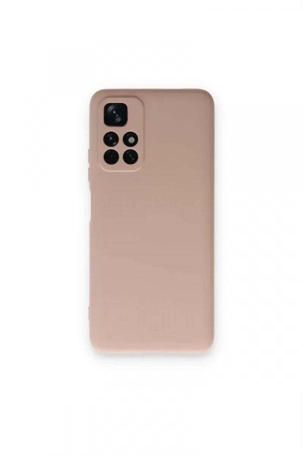 Xiaomi Redmi Note 11T Kılıf Nano içi Kadife Silikon - Pudra