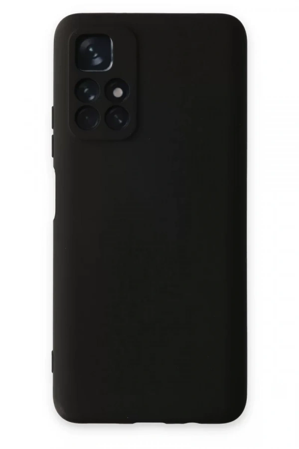 Xiaomi Redmi Note 11T Kılıf Nano içi Kadife Silikon - Siyah