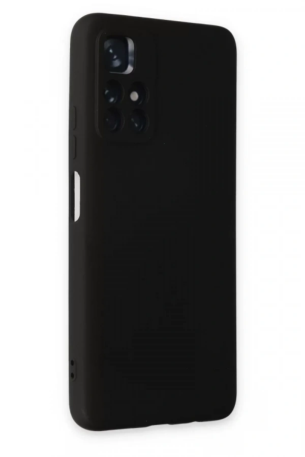 Xiaomi Redmi Note 11T Kılıf Nano içi Kadife Silikon - Siyah