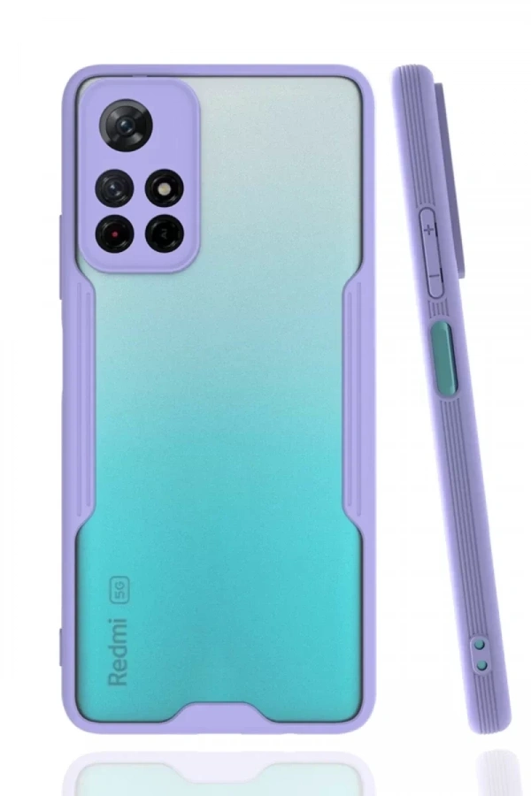 Xiaomi Redmi Note 11T Kılıf Platin Silikon - Lila