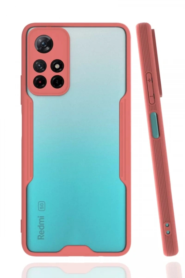 Xiaomi Redmi Note 11T Kılıf Platin Silikon - Pembe