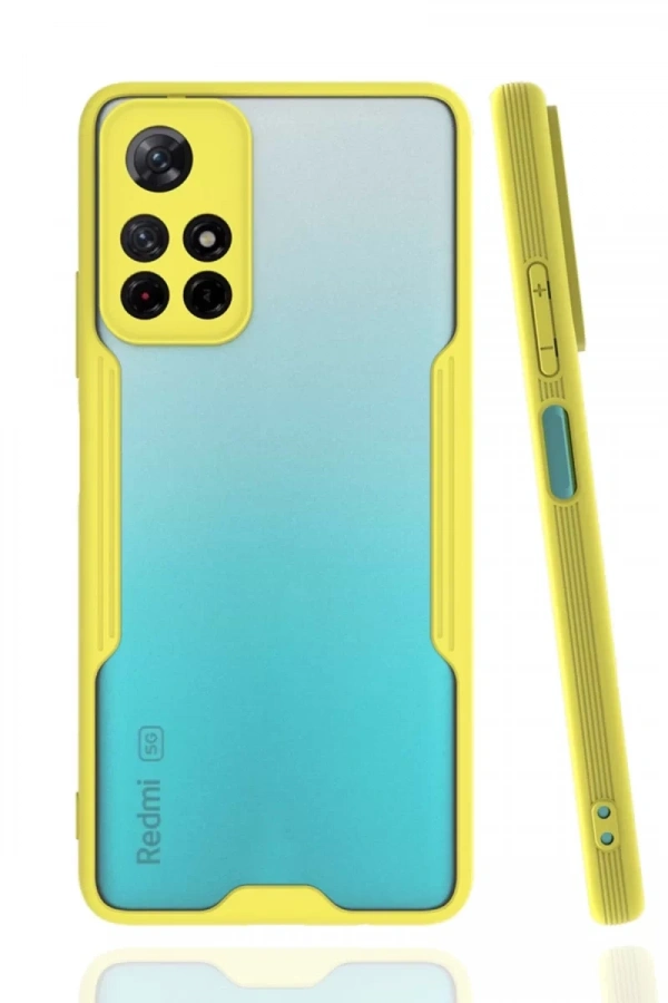 Xiaomi Redmi Note 11T Kılıf Platin Silikon - Sarı