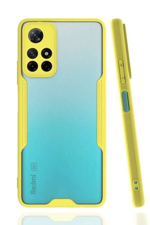 Xiaomi Redmi Note 11T Kılıf Platin Silikon - Sarı