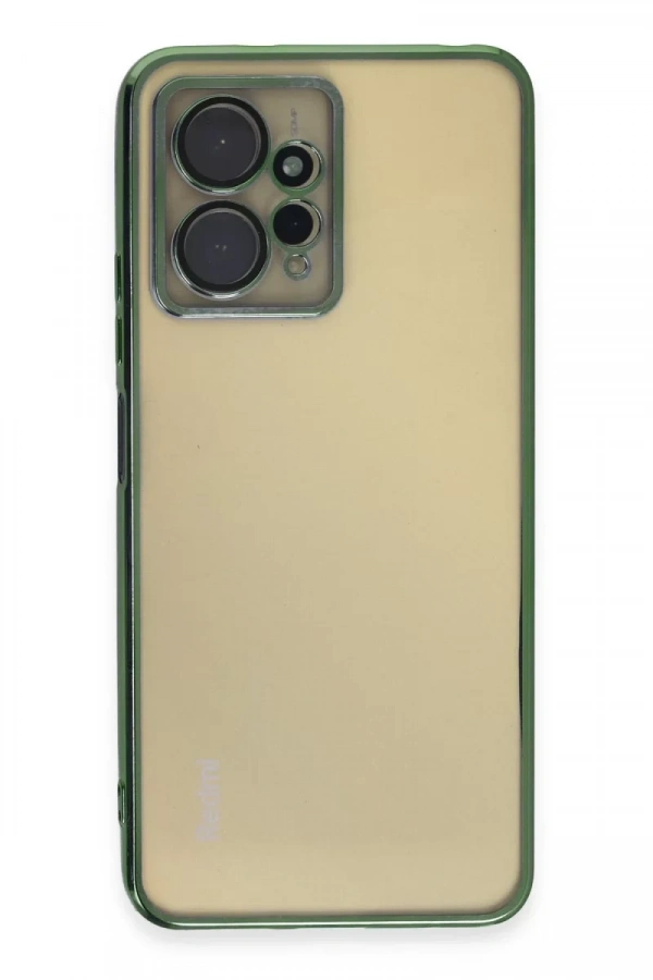 Xiaomi Redmi Note 12 4G Kılıf Lensli Silikon - Yeşil