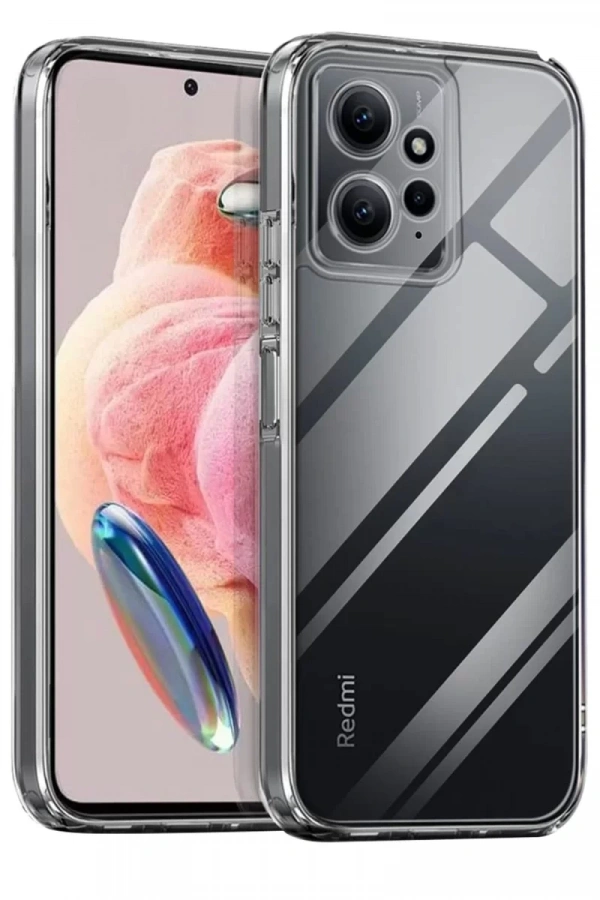 Xiaomi Redmi Note 12 4G Kılıf Lüx Şeffaf Silikon
