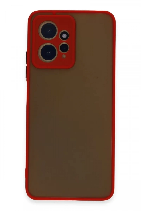 Xiaomi Redmi Note 12 4G Kılıf Montreal Silikon Kapak - Kırmızı