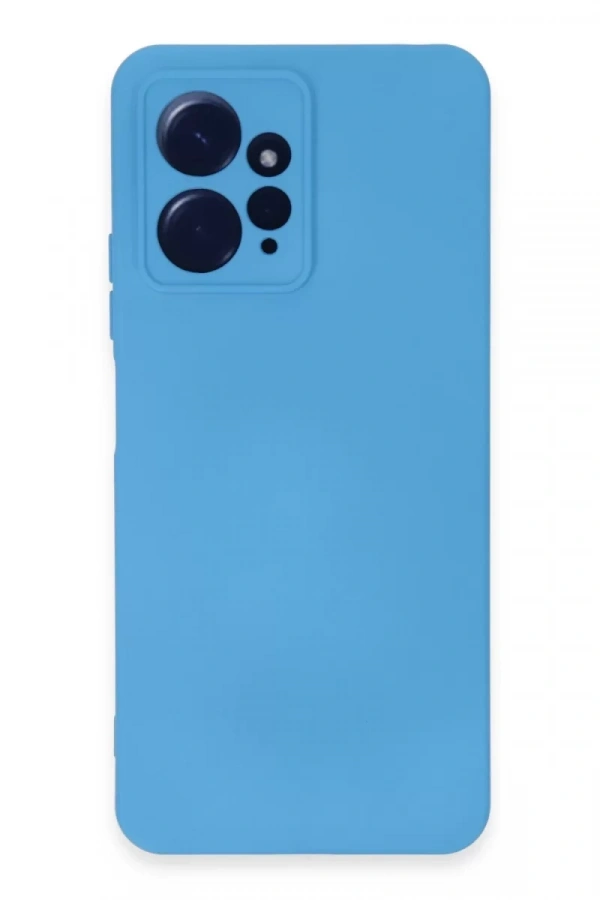 Xiaomi Redmi Note 12 4G Kılıf Nano içi Kadife Silikon - Mavi