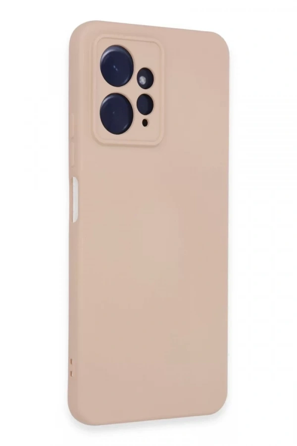 Xiaomi Redmi Note 12 4G Kılıf Nano içi Kadife Silikon - Pudra