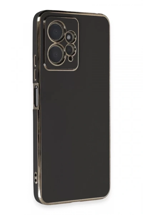 Xiaomi Redmi Note 12 4G Kılıf Volet Silikon - Siyah