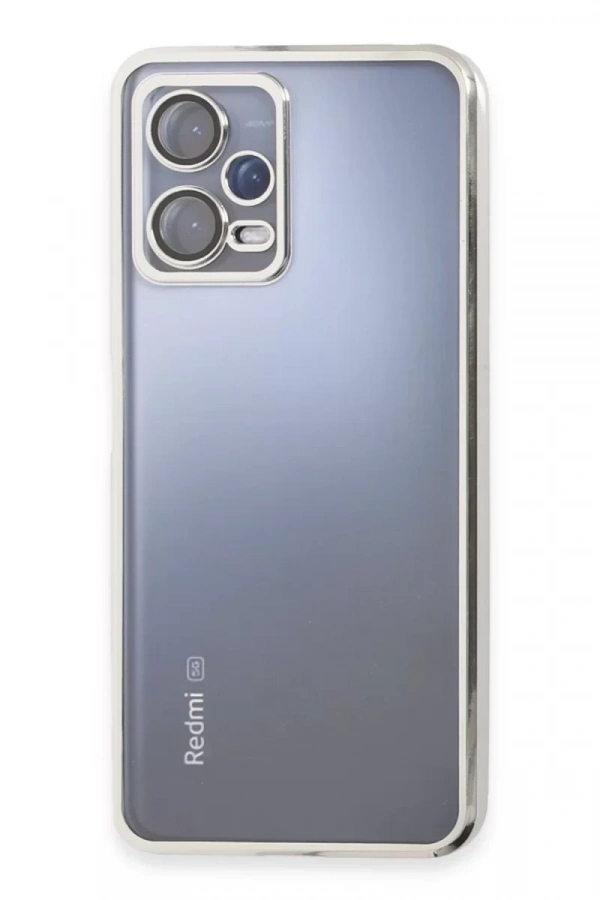 Xiaomi Redmi Note 12 5G Kılıf Lensli Silikon - Gold