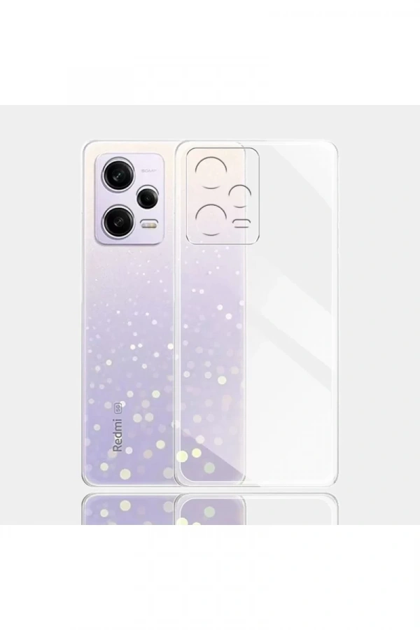 Xiaomi Redmi Note 12 5G Kılıf Lüx Şeffaf Silikon