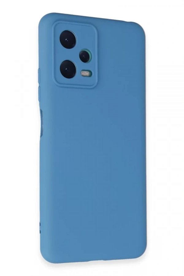 Xiaomi Redmi Note 12 5G Kılıf Nano içi Kadife Silikon - Mavi