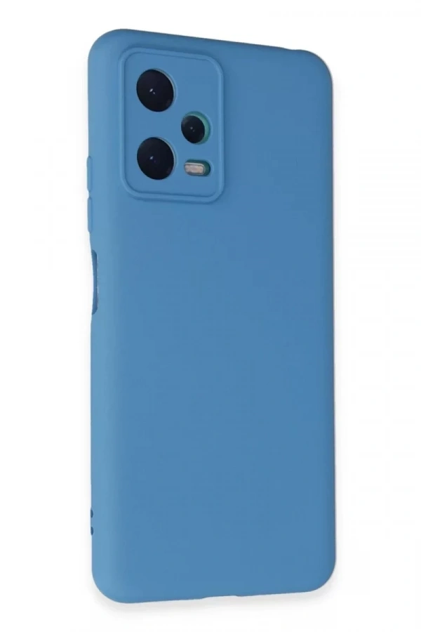 Xiaomi Redmi Note 12 5G Kılıf Nano içi Kadife Silikon - Mavi