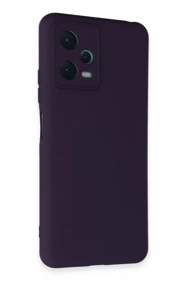 Xiaomi Redmi Note 12 5G Kılıf Nano içi Kadife Silikon - Mor