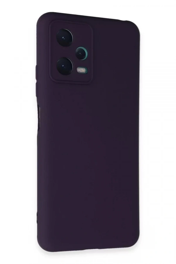 Xiaomi Redmi Note 12 5G Kılıf Nano içi Kadife Silikon - Mor