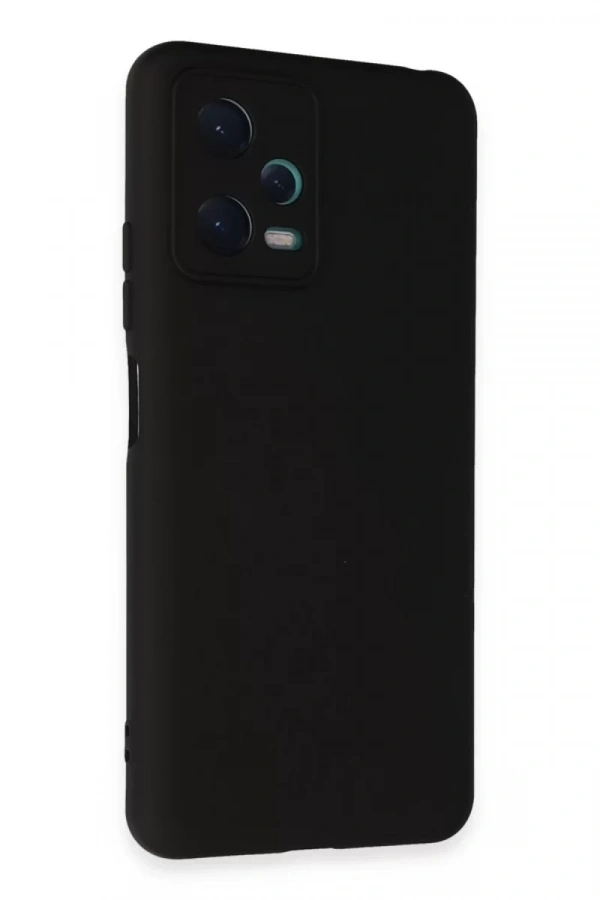 Xiaomi Redmi Note 12 5G Kılıf Nano içi Kadife Silikon - Siyah