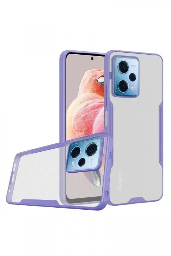 Xiaomi Redmi Note 12 5G Kılıf Platin Silikon - Lila