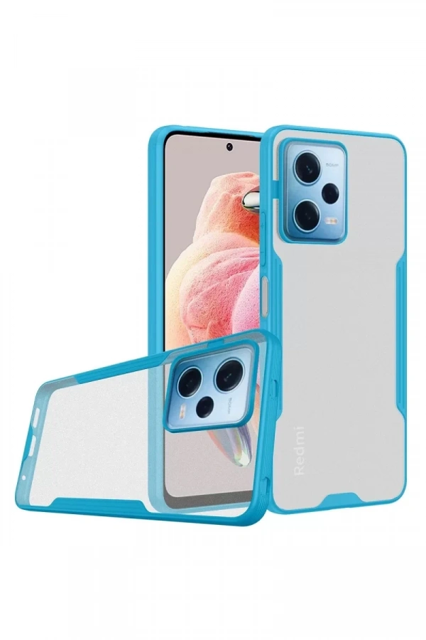 Xiaomi Redmi Note 12 5G Kılıf Platin Silikon - Mavi