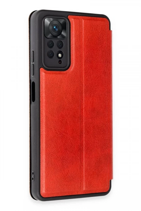 Xiaomi Redmi Note 12 Pro 4G Kılıf Flip Cover - Kırmızı