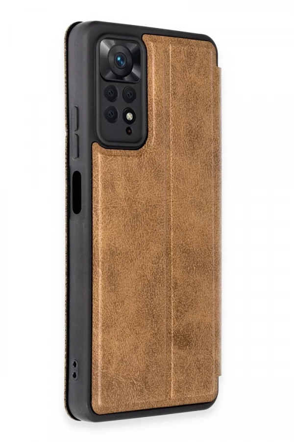 Xiaomi Redmi Note 12 Pro 4G Kılıf Flip Cover - Taba