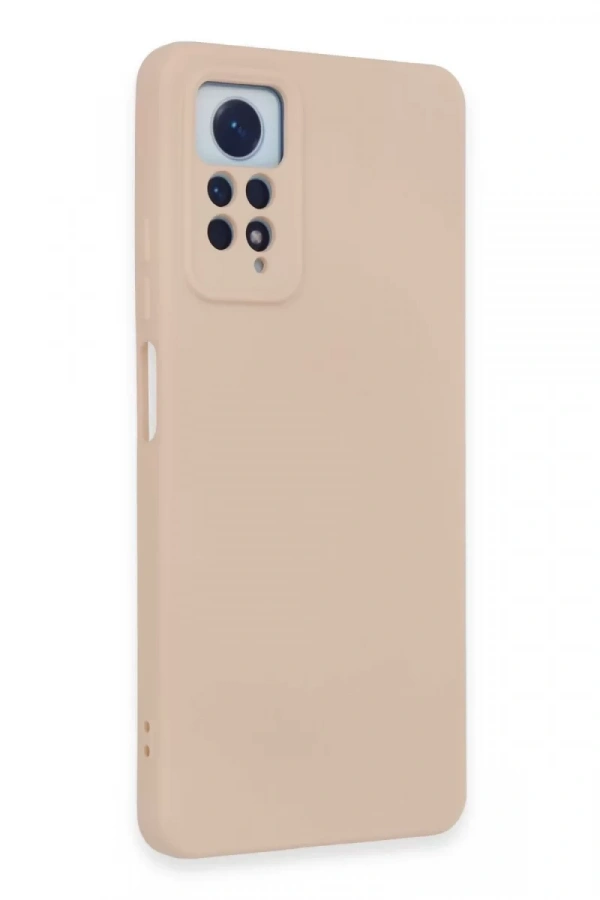 Xiaomi Redmi Note 12 Pro 4G Kılıf Nano içi Kadife Silikon - Pudra