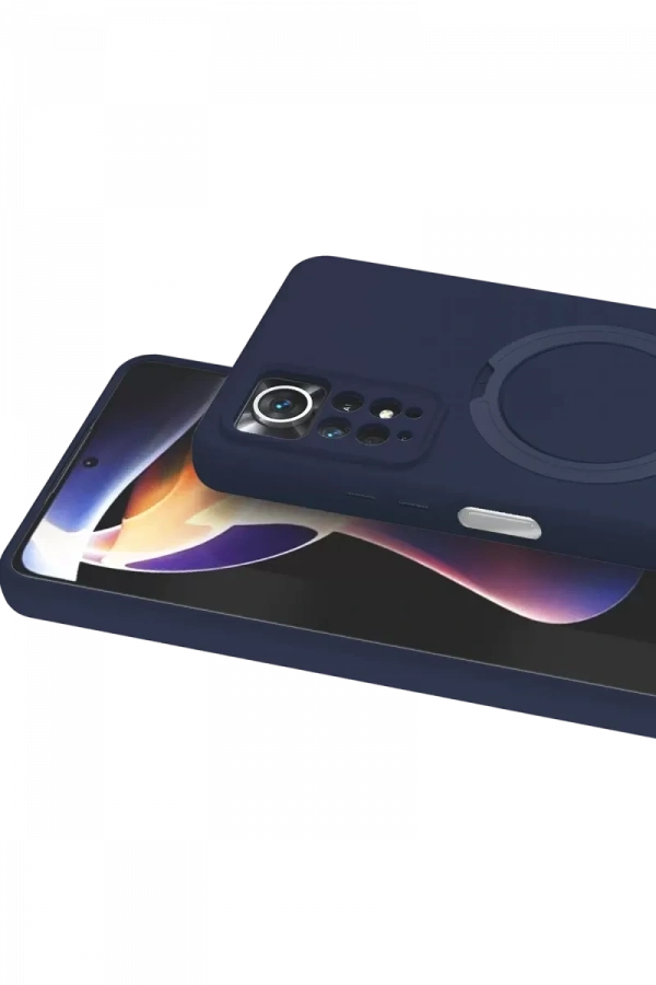 Xiaomi Redmi Note 12 Pro 4G Regal Magsafe Standlı Kapak - Lacivert