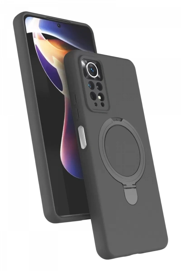 Xiaomi Redmi Note 12 Pro 4G Regal Magsafe Standlı Kapak - Titan Gri