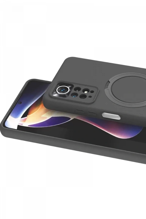 Xiaomi Redmi Note 12 Pro 4G Regal Magsafe Standlı Kapak - Titan Gri