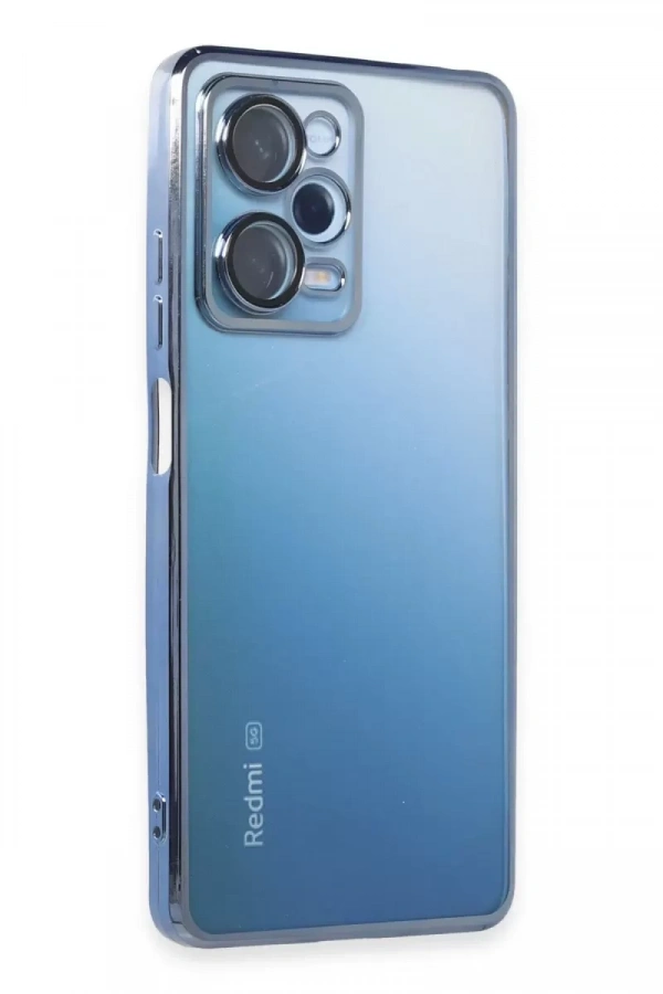 Xiaomi Redmi Note 12 Pro 5G Kılıf Lensli Silikon - Açık Mavi