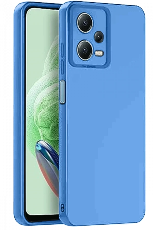 Xiaomi Redmi Note 12 Pro 5G Kılıf Nano içi Kadife Silikon - Mavi