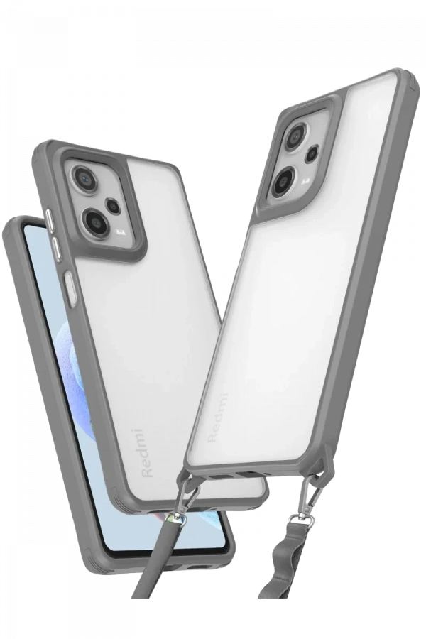 Xiaomi Redmi Note 12 Pro 5G Kılıf Penta Silikon Kılıf - Titan Gri