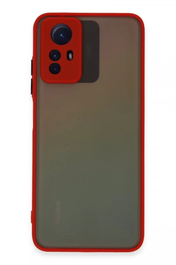 Xiaomi Redmi Note 12S Kılıf Montreal Silikon Kapak - Kırmızı