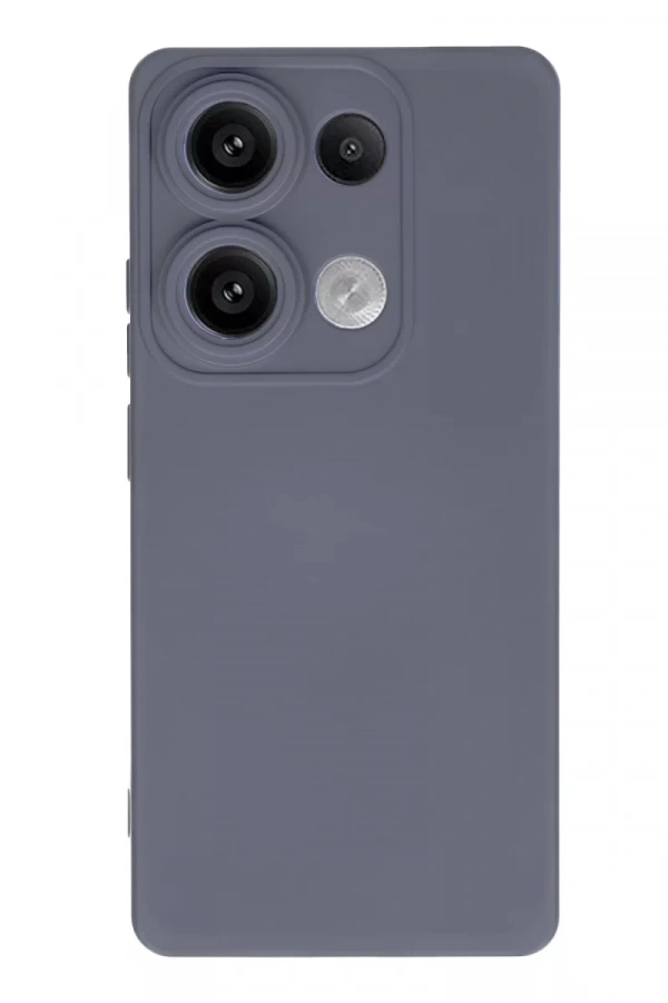 Xiaomi Redmi Note 13 4G Kılıf Nano içi Kadife Silikon - Gri