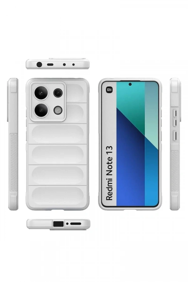 Xiaomi Redmi Note 13 4G Kılıf Optimum Silikon - Krem