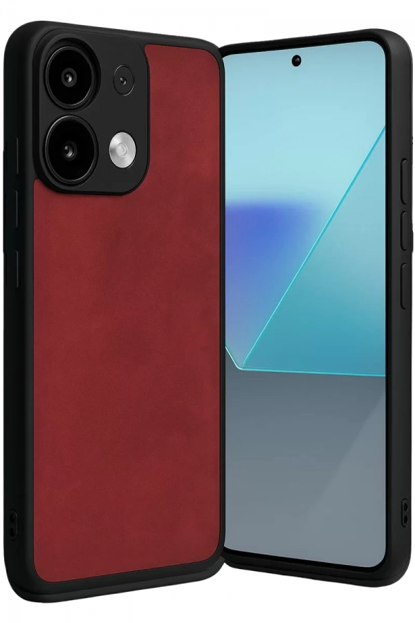 Xiaomi Redmi Note 13 Pro 4G Kılıf Aras Deri Kapak - Kırmızı