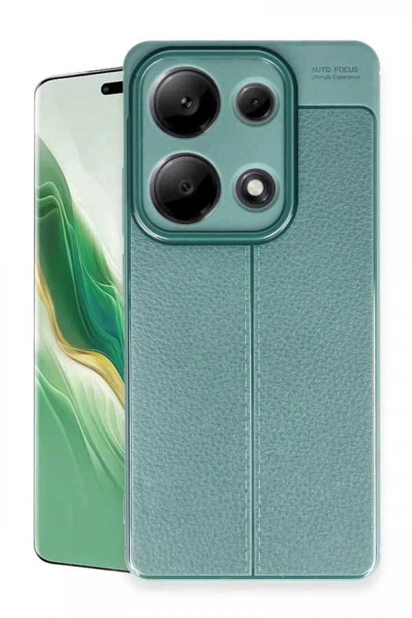 Xiaomi Redmi Note 13 Pro 4G Kılıf Auto Focus Kapak - Koyu Yeşil