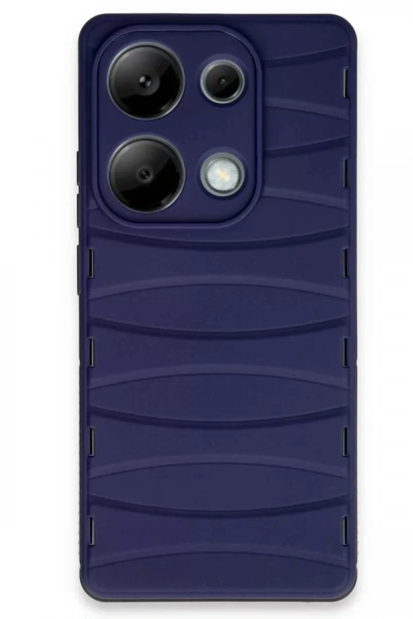 Xiaomi Redmi Note 13 Pro 4G Kılıf Bibercas Silikon Kapak - Lacivert