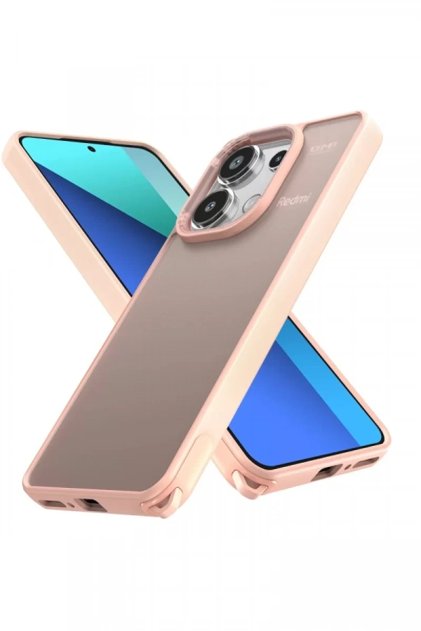Xiaomi Redmi Note 13 Pro 4G Kılıf Elegant Kapak - Pudra
