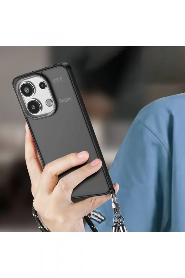 Xiaomi Redmi Note 13 Pro 4G Kılıf Elegant Kapak - Siyah